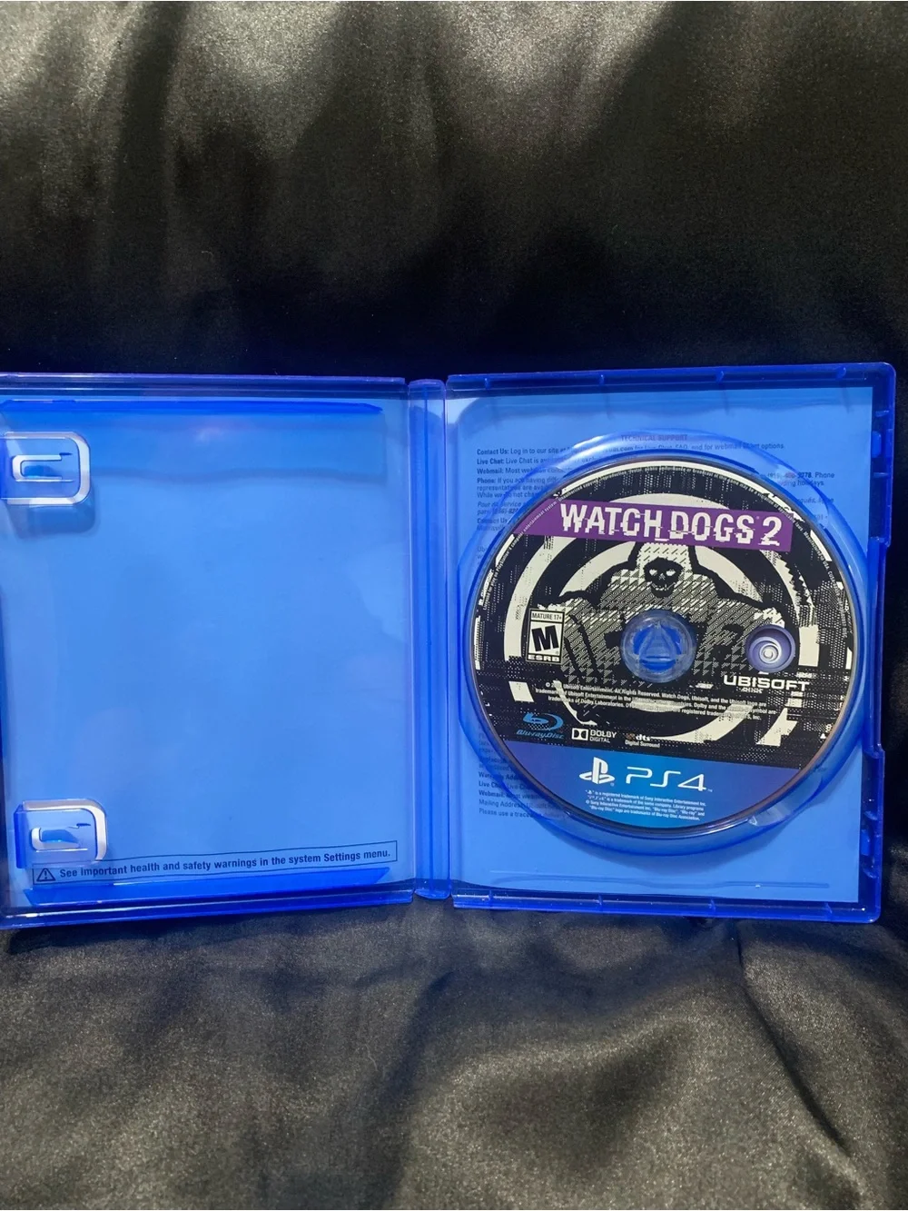 WATCH DOGS 2 PS4 Video Game Rated M EUC